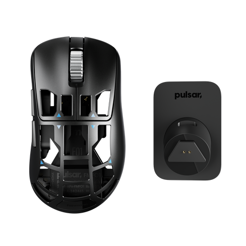 Pulsar Feinmann F01 Mouse with high-performance sensor for responsive gaming 8000Hz polling rate and the XS-1 flagship 32000 DPI sensor 8K docking charger MAGNESIUM ALLOY KAILH OPTICAL SWITCH XS-1 FLAGSHIP SENSOR