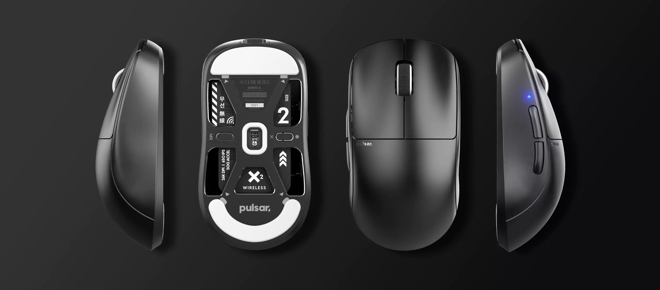 Premium Black Edition] X2 v1 Gaming Mouse – Pulsar Gaming Gears